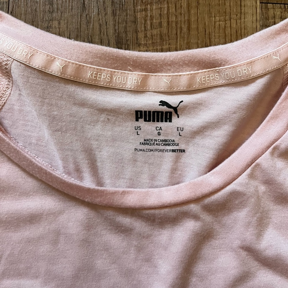 Puma Pink T-Shirt - Picture 3 of 5
